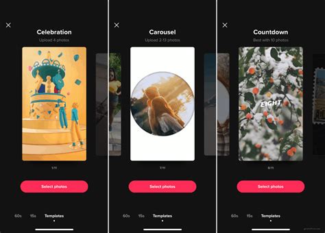 How To Use A Tiktok Template To Share Photos
