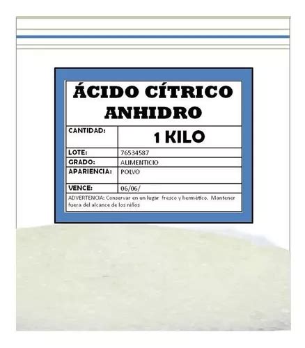 Ácido Citrico Anhidro 1 Kilo Cuotas sin interés