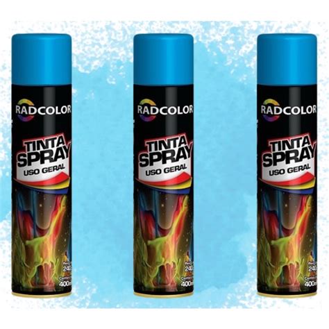 Tinta Spray Ml Azul Claro Radcolor Uso Geral Unid Shopee Brasil