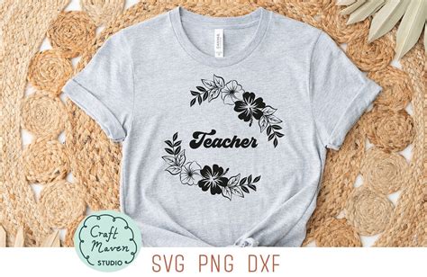 Retro Teacher Svg Teacher Flowers Svg Teacher Mode Svg Teach Love