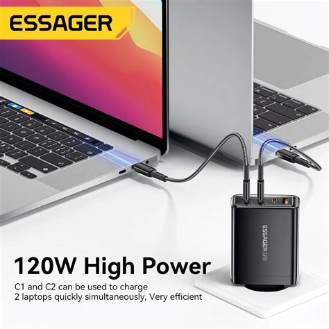 Buy Essager W Gan Usb Type C Charger Laptop W Pd Fast Charge For