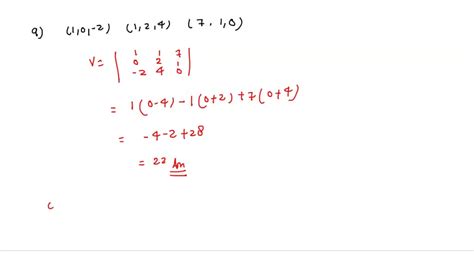 SOLVED Find The Volume Of The Parallelepiped With One Vertex At The