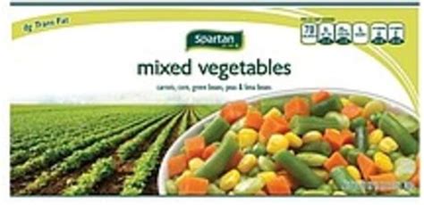 Spartan Mixed Vegetables - 28 oz, Nutrition Information | Innit