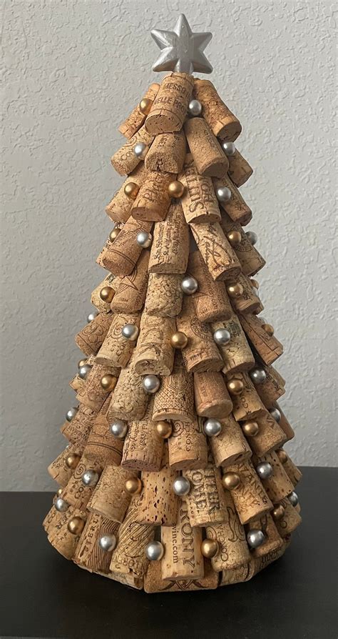 Medium Wine Cork Christmas Tree Etsy Christmas Crafts Cork