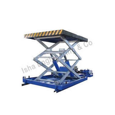 Isha Floor Mounted Hydraulic Scissor Lift Working Height 10 Feet At