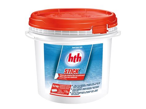 Chlore non stabilisé piscine Hth 4 50 kg Stick 300 g Piscineco fr