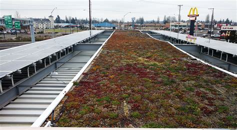 Woodburn Chevron Portland Oregon Green Roof Ecoroof Rooftop And