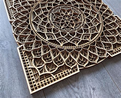 Mandala Wall Art Decor Morocco Ethnic Indian Wood Wall Etsy