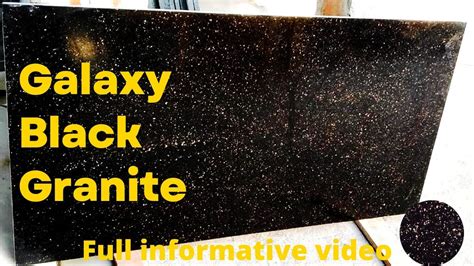 Galaxy Black Granite Full Information Black And Golden Dot Granite