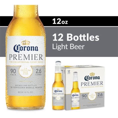 Corona Premier Mexican Lager Light Beer 12 Bottles 12 Fl Oz Frys