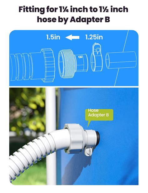 Buy Summerbuddy Type B Hose Adapter And Plunger Valve And Pool Hose Holder