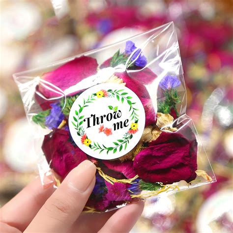 16 Pack Mix Biodegradable Confetti Dried Flower Petals Real Rose