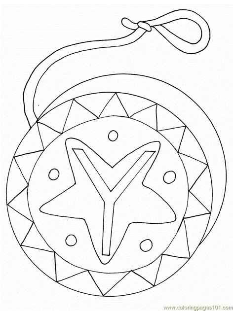 Yo Yo Coloring Page For Preschool Coloring Pages