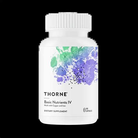 Thorne Research Basic Nutrients Iv Multivitamin 180 Vegetarian