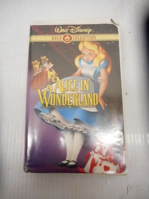 Walt Disney Gold Classic Collection Alice In Wonderland VHS 75 Minutes