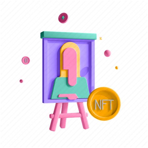 Nft Art Image Painting 3d Illustration Download On Iconfinder