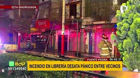 Incendio Consume Librer A Y Afecta Restaurante En Puente Piedra V Deo