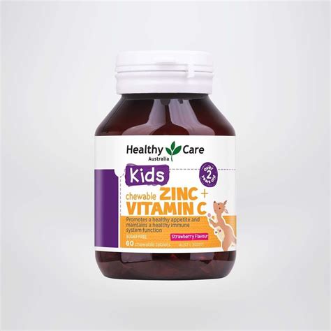 Mua Sản Phẩm Viên Nhai Bố Sung Kẻm Cho Bé Healthy Care Zinc Vitamin C