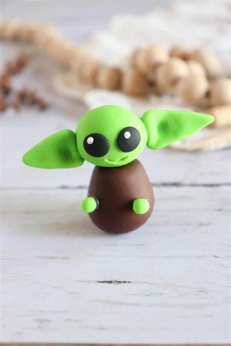 Polymer Clay Baby Yoda Craft » Homemade Heather