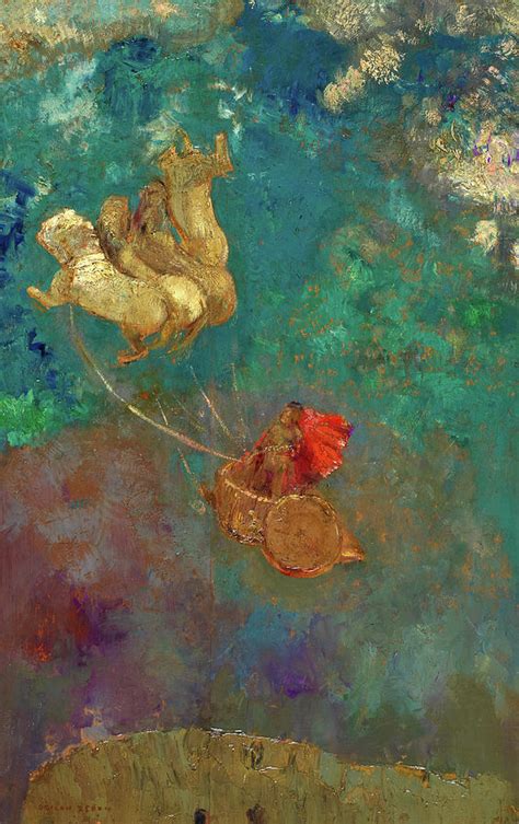 The Chariot Of Apollo 1907 1910 Painting By Odilon Redon Pixels