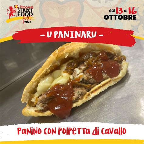 Panino Con Polpetta Di Cavallo U Paninaru Messina Street Food Fest