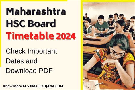 Maharashtra Hsc Board Timetable Releases For Examinations Check