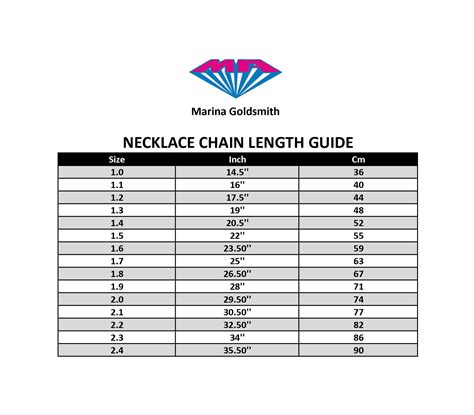 Find Your Fit Necklace Chain Length Guide Marina Goldsmith