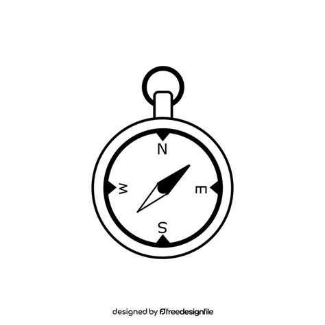 Compass Drawing Black And White Clipart Free Download