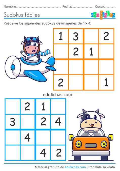 Sudoku para Niños Descarga Sudokus Gratis para Imprimir Sudoku