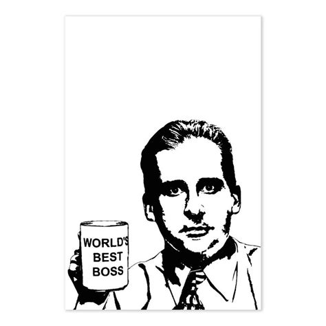 Michael Scott World's Best Boss Poster the Office TV - Etsy