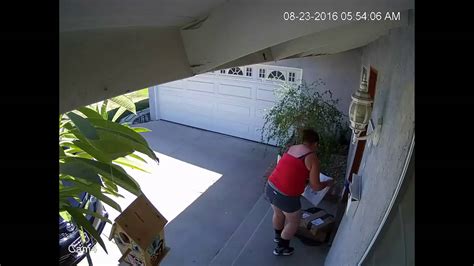 Stole Packages Thief Caught On Video Camera Youtube