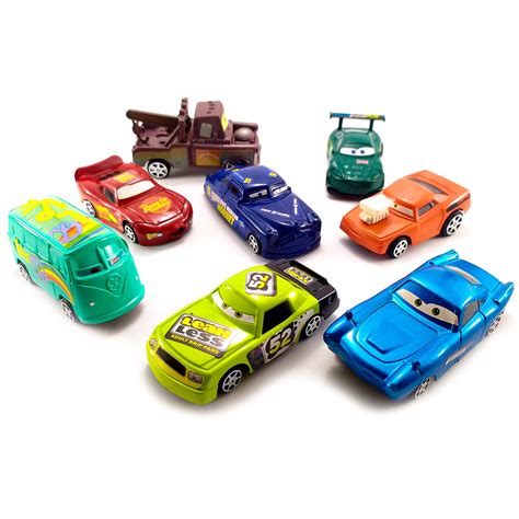 Kit 8 Carrinhos Fricção Filme Carros 3 Relampago Mcqueen Car Shopee