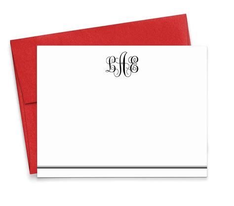 Amazon Monogrammed Stationary Cards Monogram Stationery Set