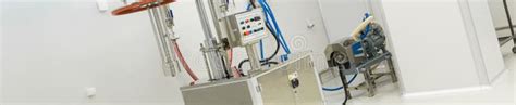 Pharmaceutical Factory Equipment in Sterile Environment Stock Photo ...