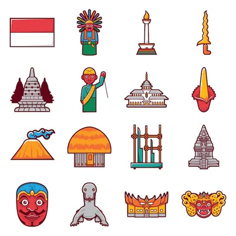 Premium Vector Stock Icon Of Indonesia