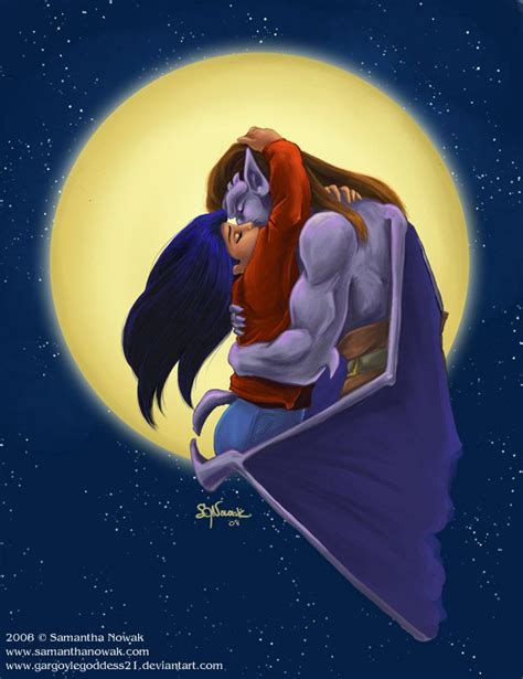 Moonlight Kiss Gargoyles Gargoyles Disney Gargoyles Cartoon