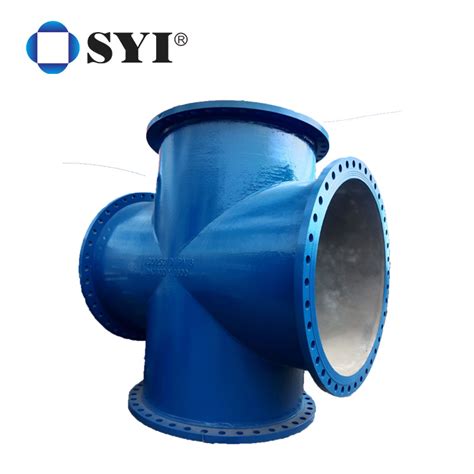 ISO2531 En545 En598 Ductile Cast Iron Pipe Fittings All Flanged Tee