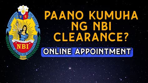 Paano Kumuha Ng Nbi Clearance Online Appointment Youtube