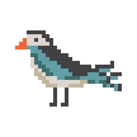 bird pixel art style 11454260 Vector Art at Vecteezy