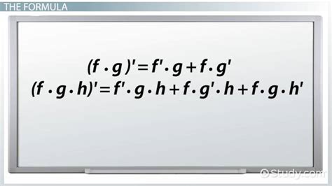 Product Rule In Calculus Formula And Examples Video And Lesson