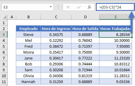 C Mo Calcular Las Horas Trabajadas Excel Y Google Sheets Automate Excel