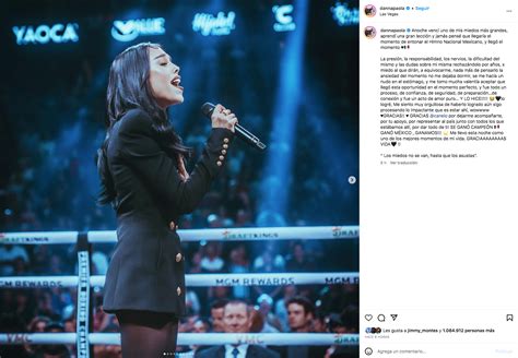 Danna Paola Manda Emotivo Mensaje Tras Cantar El Himno Nacional En La