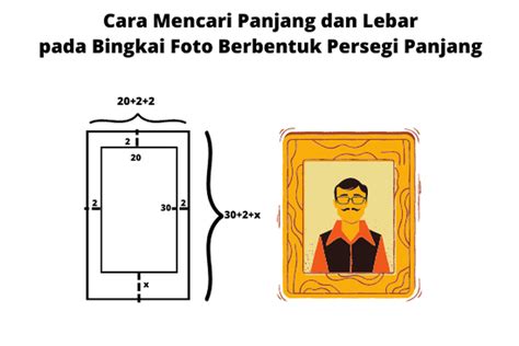 Foto Cara Mencari Panjang Dan Lebar Pada Bingkai Foto Berbentuk