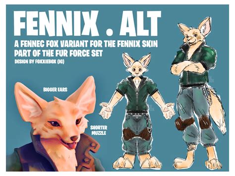 Skin Concept Of A Fennec Fox Variant For Fennix R Fortnitebr