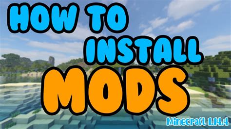 How To Install Mods For Minecraft Easy Youtube