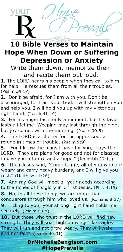 10 Bible Verses When Depressed Or Feeling Down