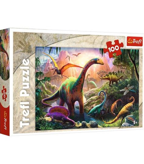 Puzzle 100 elementów Świat dinozaurów Mamaville pl