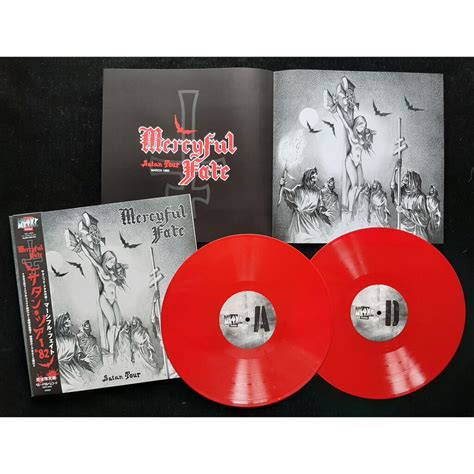 Satan Tour Limited édition 2lp Red Vinylposter Original 2020 Japan By Mercyful Fate Lp X 2