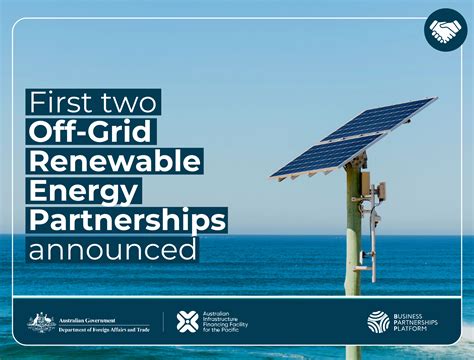 First two Off-Grid Renewable Energy Partnerships for the Pacific and