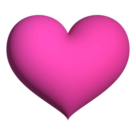 Pink Heart 3d Rendering Romantic Symbol Valentine Concept 35264766 Png